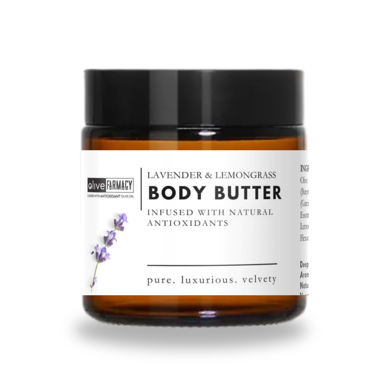 Lavender and Lemongrass Body Butter, made with Rallis Olive Oil