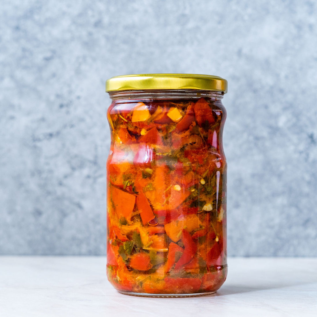 Traditional Greek Peppers with Olive Oil 