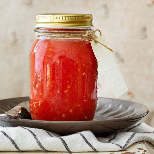 Field Tomato Recipe, Jarred Tomatoes with Rallis Olive Oil