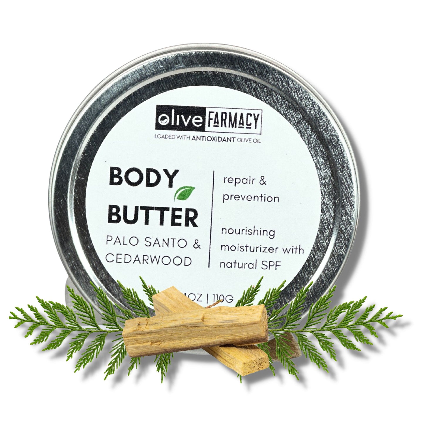 Olive Farmacy Palo Santo Body Butter, Spiritual & Healing