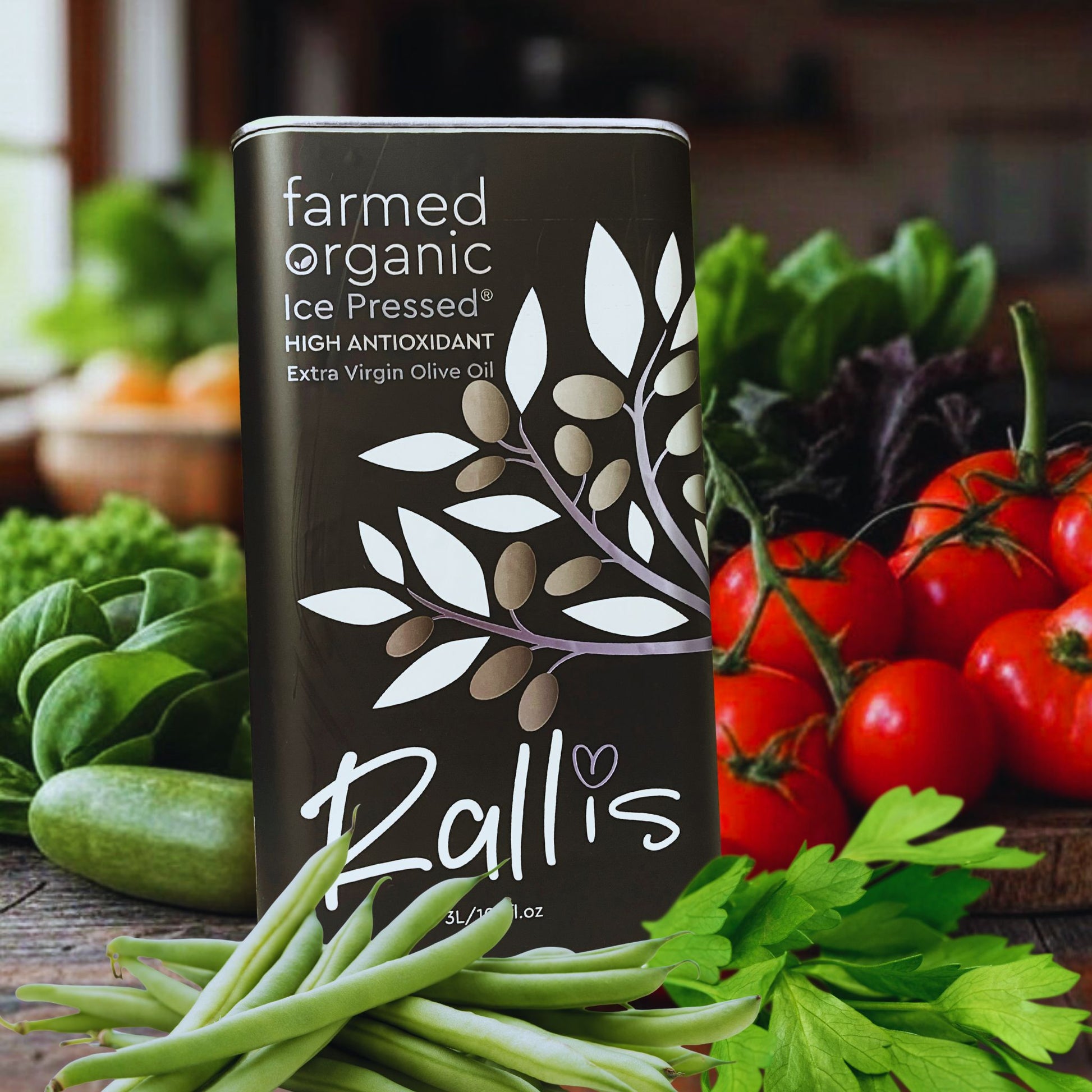 High Polyphenol Olive Oil and Fresh Vegetables Part of a Heart Healthy Diet 