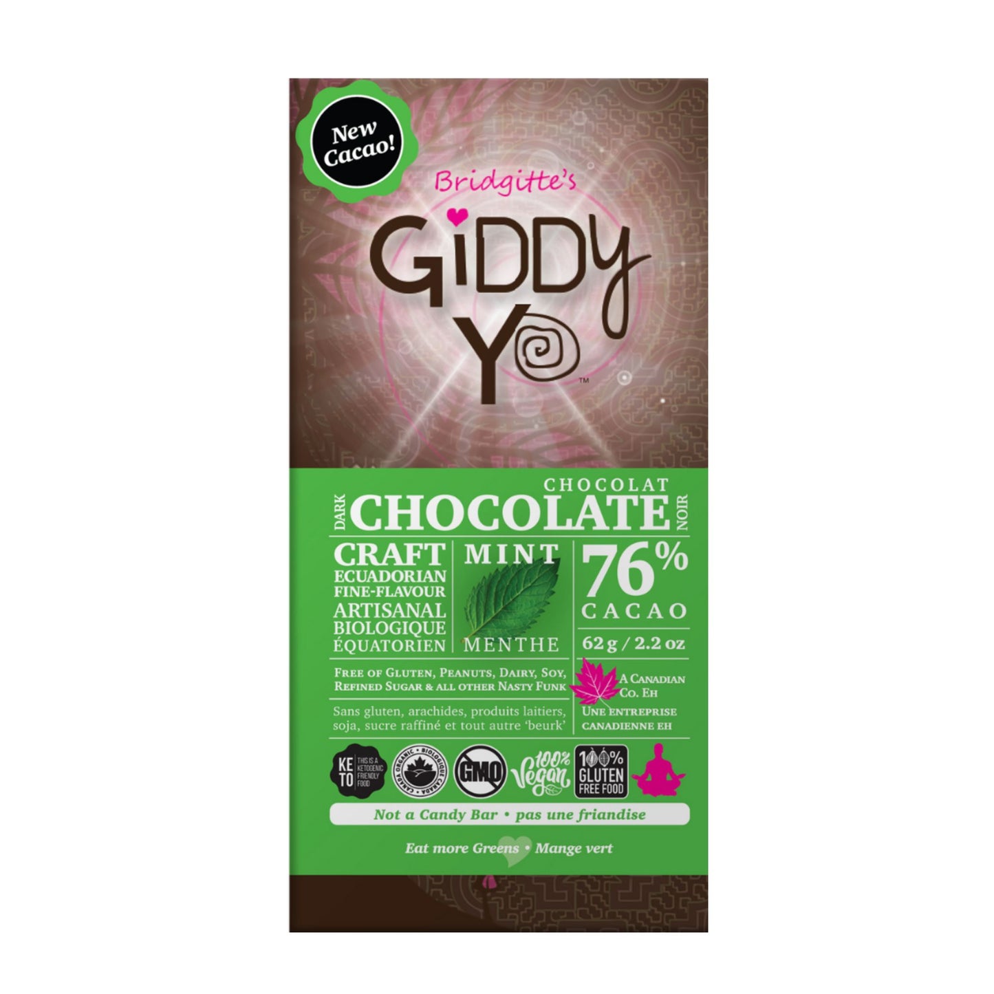 Giddy Yo Dark Chocolate Mint 
