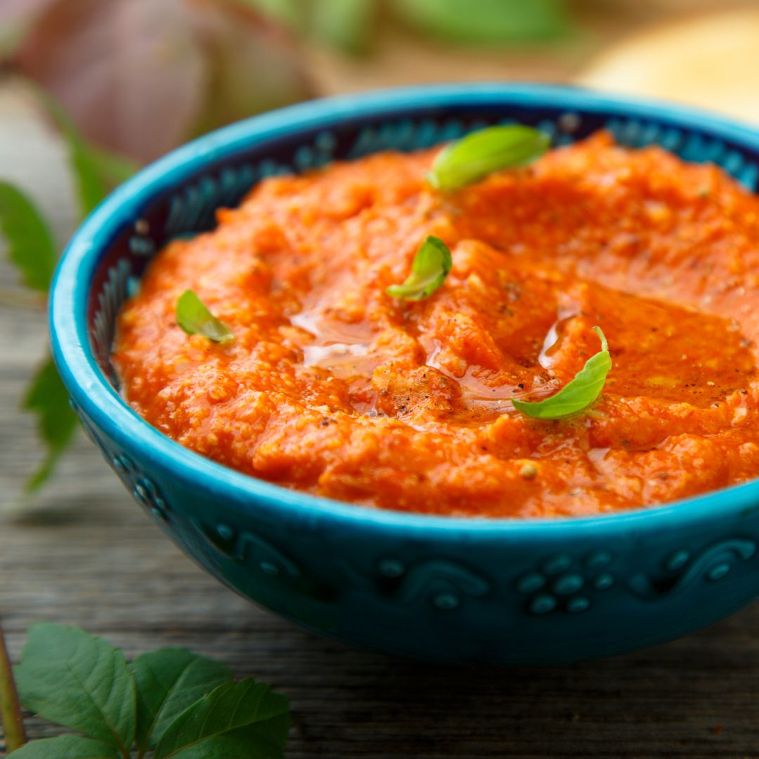 Roasted Red Pepper & Feta Dip, Rallis Olive Oil 